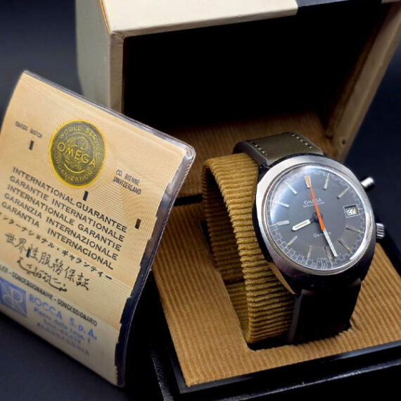Watches and More_Omega Chronostop con scatola e garanzia originale.